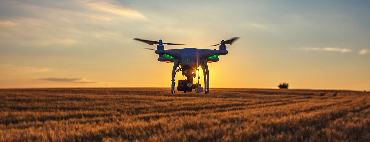 Drone in field