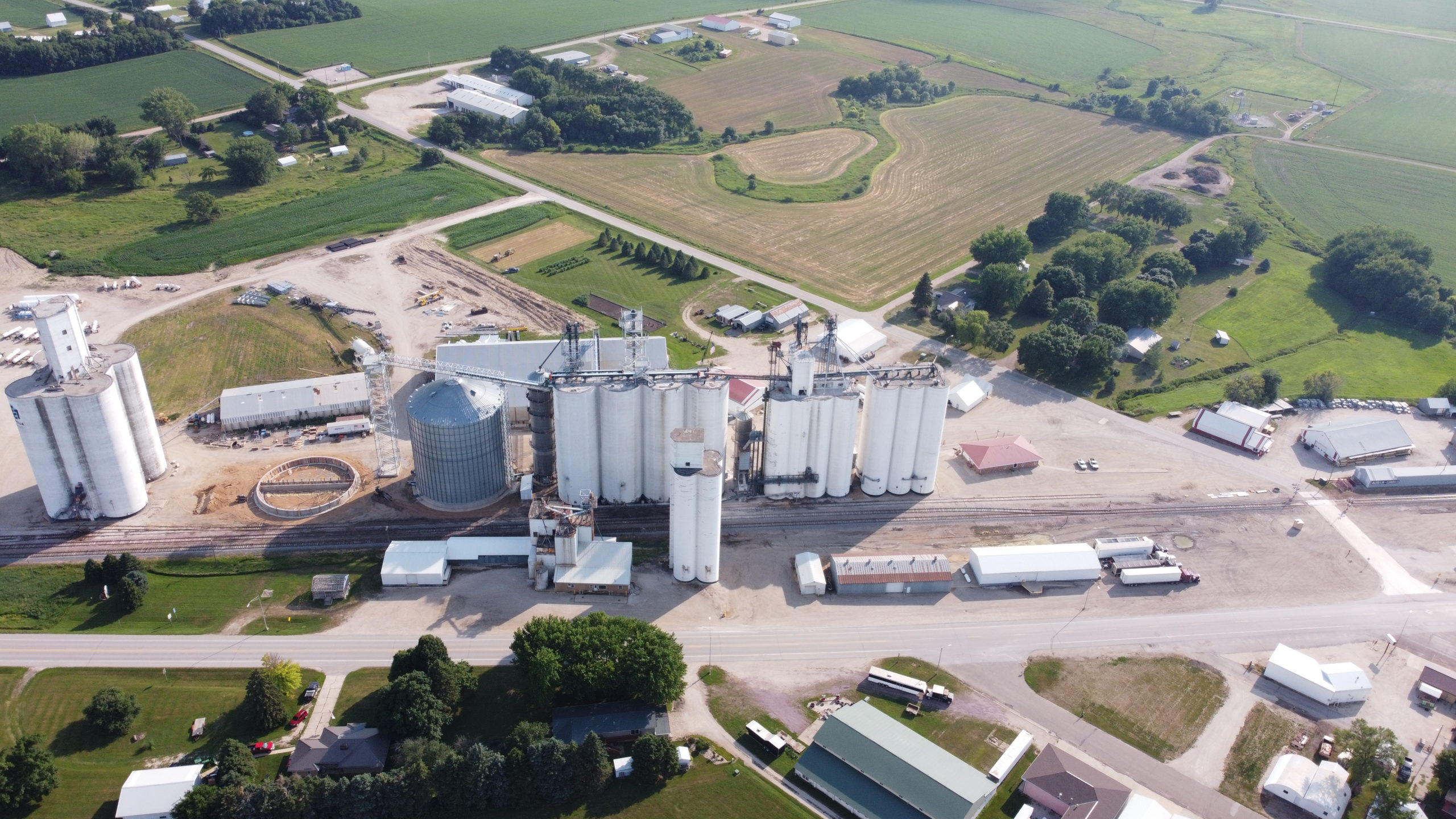 Aerial landscape photo